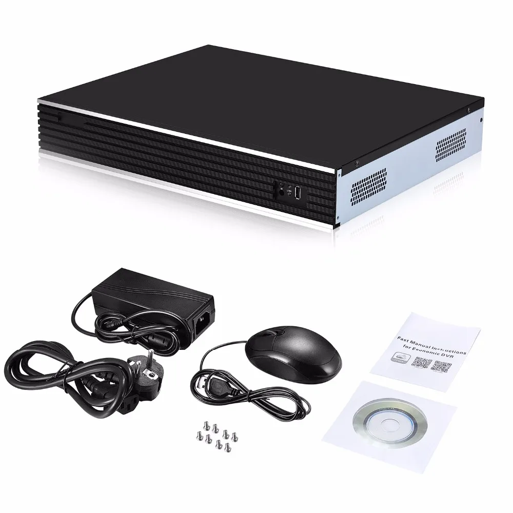 Clearance 16CH 4MP 8CH 5MP H.265 CCTV NVR ONVIF Video Recorder Hisilicon HI3798C Motion Detection Recording Mobile Monitoring 2 SATA Port 9