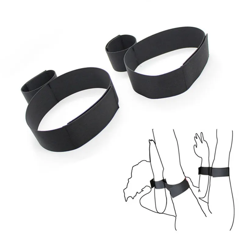 Adjustable Nylon Handcuffs & Ankle Cuffs Adult Fetish BDSM Bondage