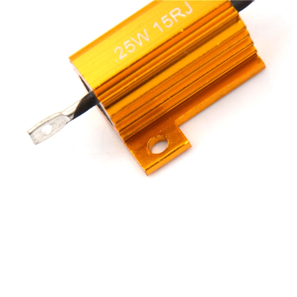 RX24 25 Вт 15R 15RJ Силовой Резистор 15 Ом теплоотвод сопротивление Золотой резистор