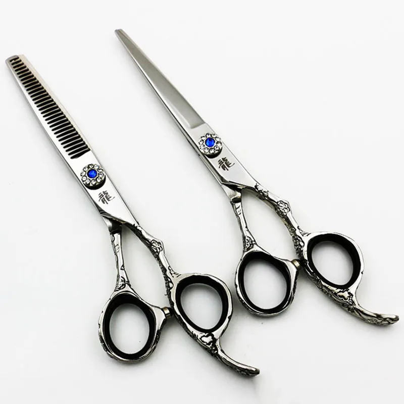 6 дюймов Профессиональный Ножницы для волос комплект Резка и истончение Ножницы Парикмахерская Парикмахерские ножницы Высокое качество