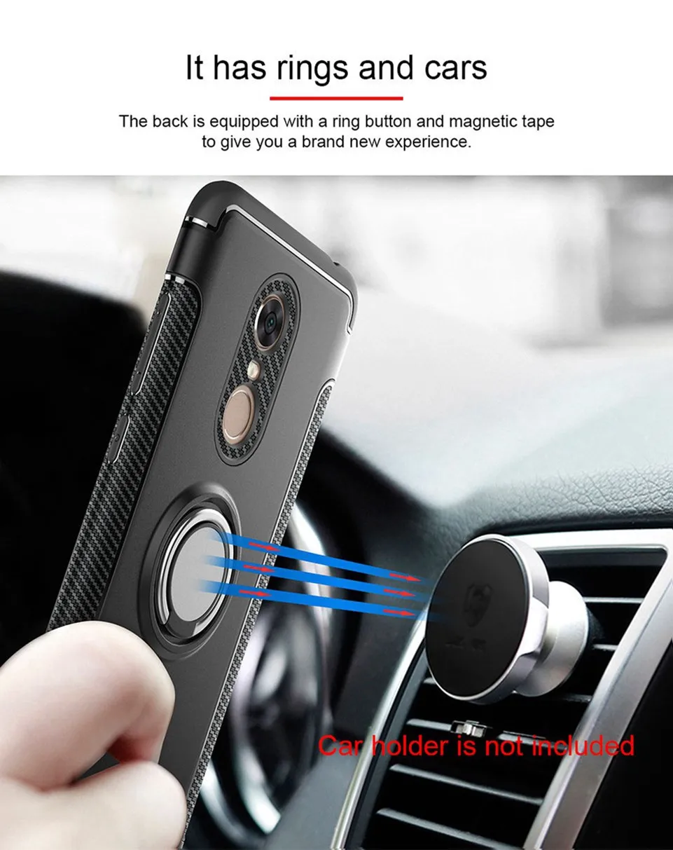 for Xiomi Cases Xiaomi Redmi 5 Plus Case Ring Coque Cover for Xiaomi Redmi Note 4x 4a 3s 3 4 pro 5a prime Mi 6 A1 Mix 2 2s Case (4)
