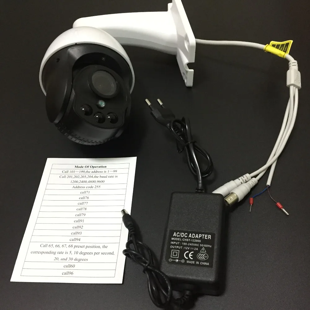  5.0MP Outdoor CCTV Security AHD 1080P 2.0MP Mini Waterproof Dome PTZ Camera 4X ZOOM 2.8-8mm Auto Fo