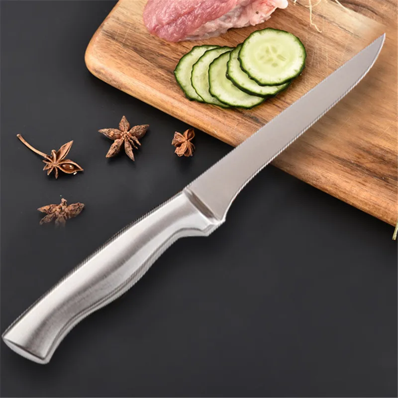 

Hoomall High Quality Stainless Steel Kitchen Fillet Knife Eviscerate Fish Sculpture Knife Osteotome Boning Knive Cooking Tools