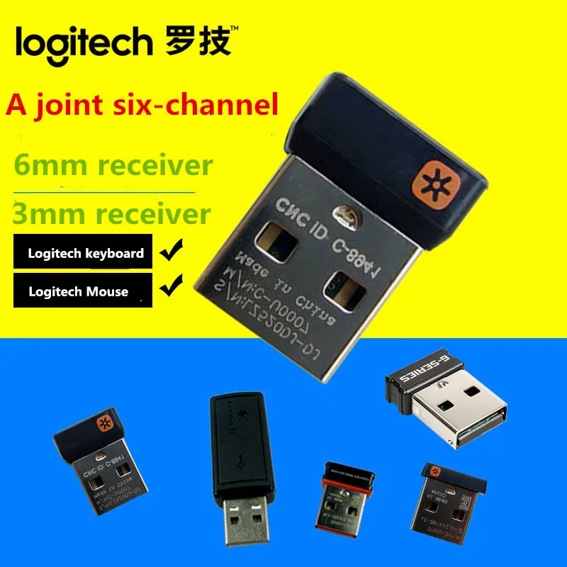 collegare fino Logitech Unificante RICEVITORE WIRELESS PER Logitech Mouse e tastiere 