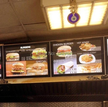 

LED light box 10 x A2 sign magnetic menu display set for all shops takeaways restaurants