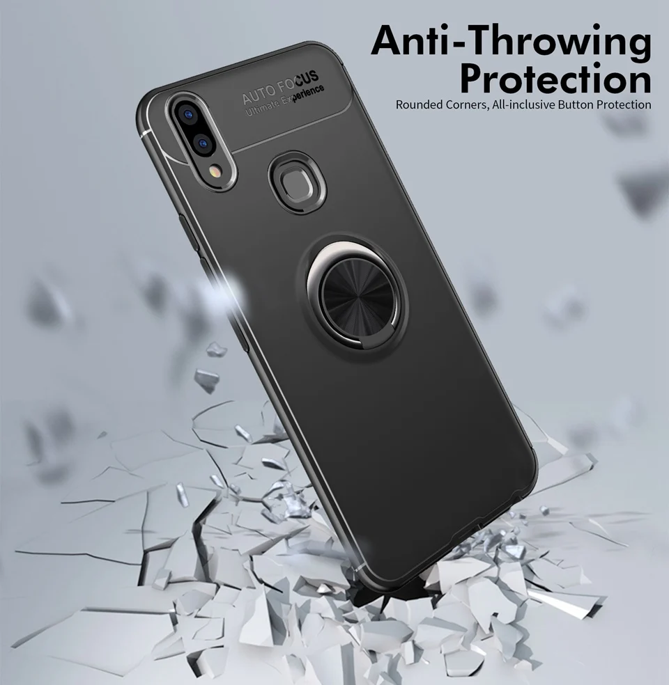 WHaY Case For Vivo V9 360 TPU Degree Finger Ring  Holder Car Magnet Phone Cover For Vivo Nex V11 Pro V9 S Vivo V9 Nex S Coque   (10)
