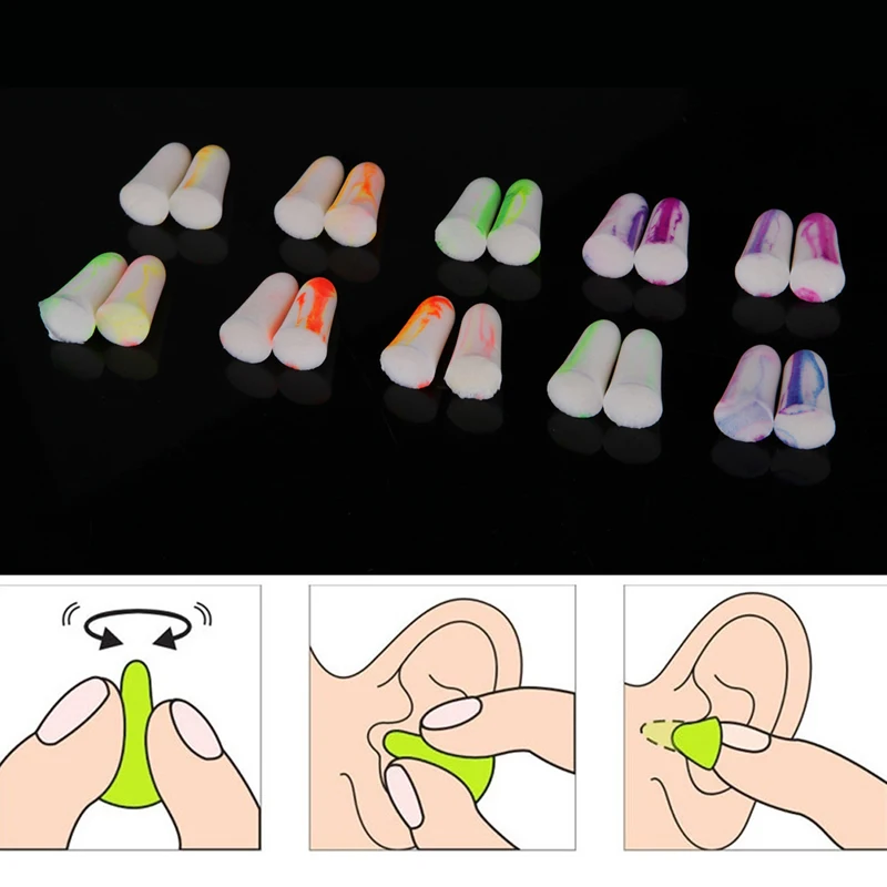 Zlowr 1 пара прочный мягкий светильник для ушных затычек из пены Защита для ушей