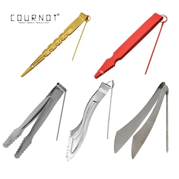 

COURNOT Shisha Hookah Charcoal Tongs Metal Charcoal Clips Tongs Shisha Punch Narguill Accessories Water Pipe Tong
