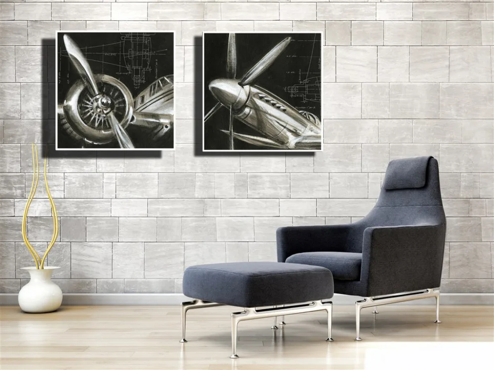 Aliexpress.com : buy cuadros decoracion vintage airplane paintings ... Decoracion living vintage