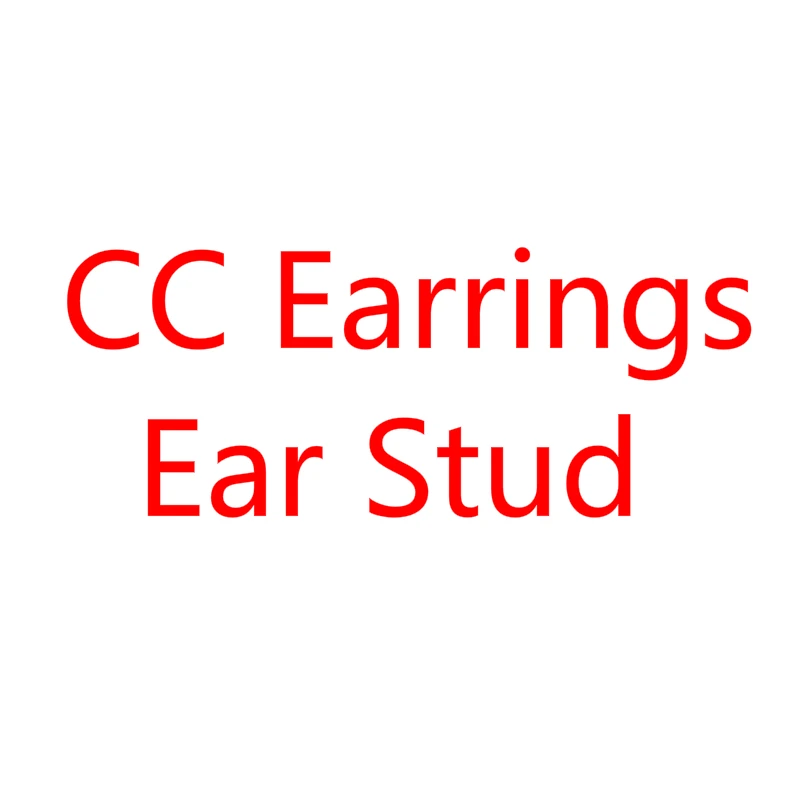 

Luxury Ear Stud CC Earrings Women Austrian Crystal Charm 925 Silver Chane Allergy Free Earrings Party Wedding Jewelry Gift