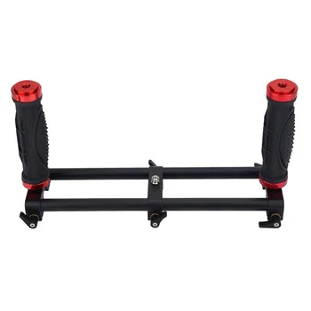 

MINIFOCUS Dual Handheld Grip Bracket Kit Gimbal,Camera Dual Grip Extender Handle Gimbal Stabilizer Rig Accessory