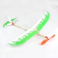 Питание эластичный планер летающий самолет модель обучающая игрушка в сборе регулируемая детская деревянная пластиковая резиновая Пена DIY