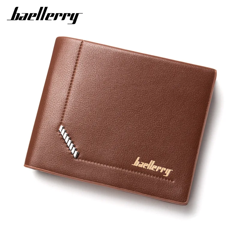 New Design Baellerry Men PU Leather Short Wallet Money Clips Coin Cash Purse Male Pocket Pochette Clutch Bag Card Holder New Design Baellerry Men PU Leather Short Wallet Money Clips Coin Cash Purse Male Pocket Pochette Clutch Bag Card Holder