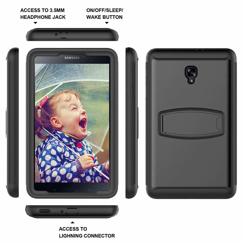 Чехол подставка для Samsung Galaxy Tab A 8 0 T380 T385 2017 дюймов сверхпрочный Ударопрочный