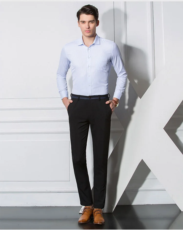 Мужской роскошный костюм, модные нарядные брюки, мужские брюки, черные брюки для официального костюма, деловые повседневные облегающие мужские брюки для офиса