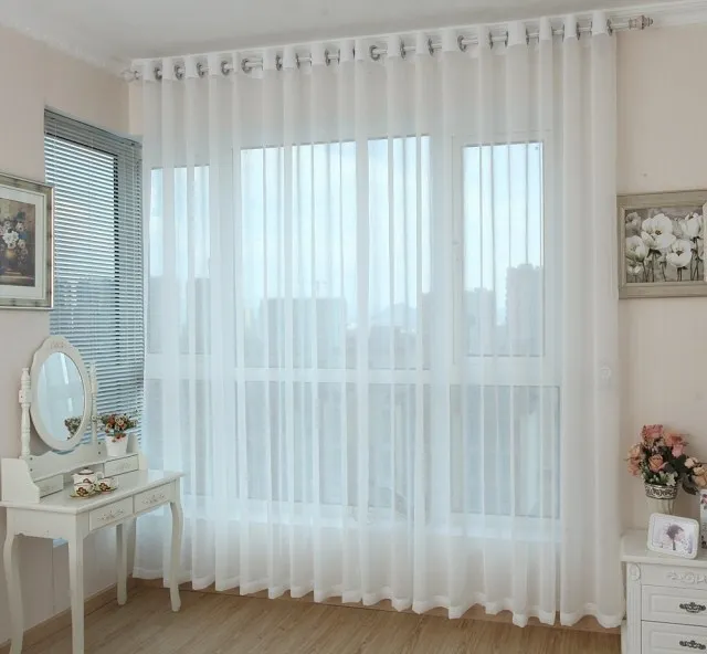 Window gauze curtains custom finished solid wild handsome modern