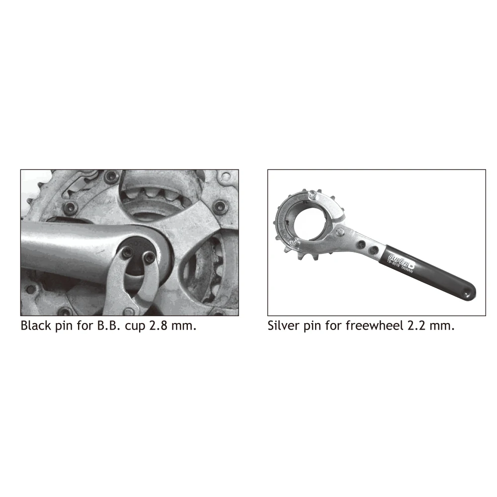 Супер b TB-8018 BB чашка и инструмент свободного хода нижний Кривошип инструмент 2,8 мм для BB чашки 2,2 мм для велосипеда свободного хода инструмент