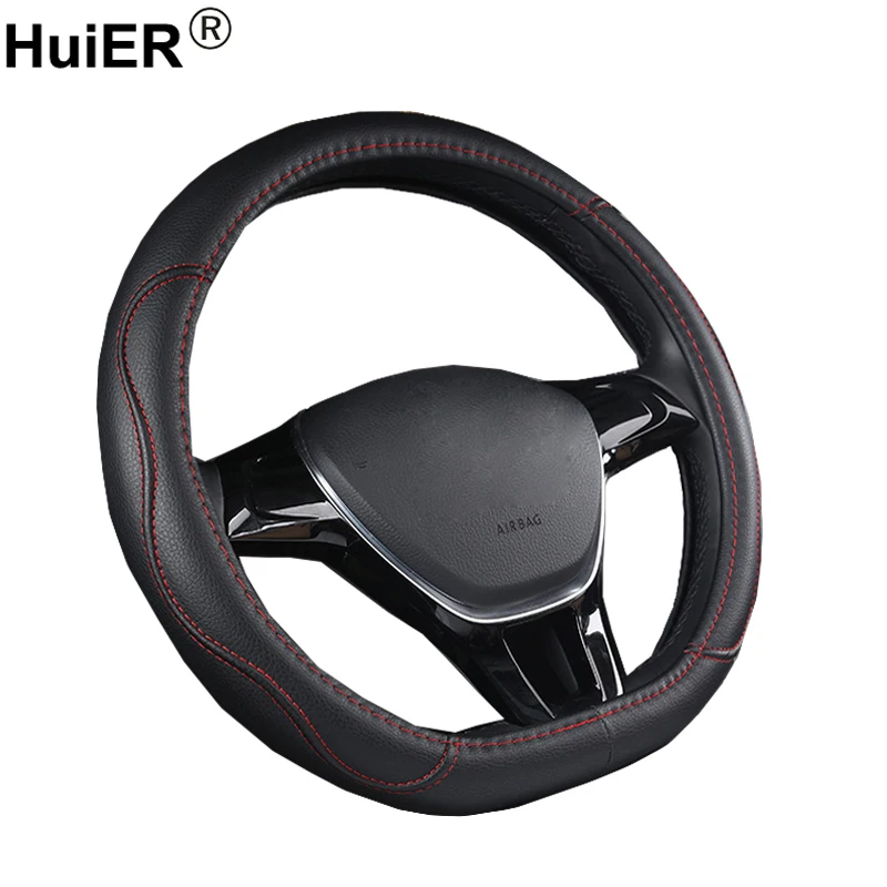 HuiER Car Steering Wheel Cover D Type For Citroen C3-XR C4 Sega C4L Elysee DS3 DS4 DS5 DS3 Audi TT S Peugeot 308 Volkswagen HuiER Car Steering Wheel Cover D Type For Citroen C3-XR C4 Sega C4L Elysee DS3 DS4 DS5 DS3 Audi TT S Peugeot 308 Volkswagen