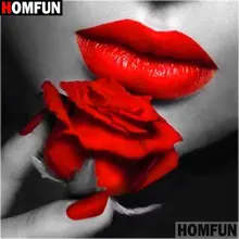 

HOMFUN Full Square/Round Drill 5D DIY Diamond Painting "Beauty flower" Embroidery Cross Stitch 5D Home Decor A16337