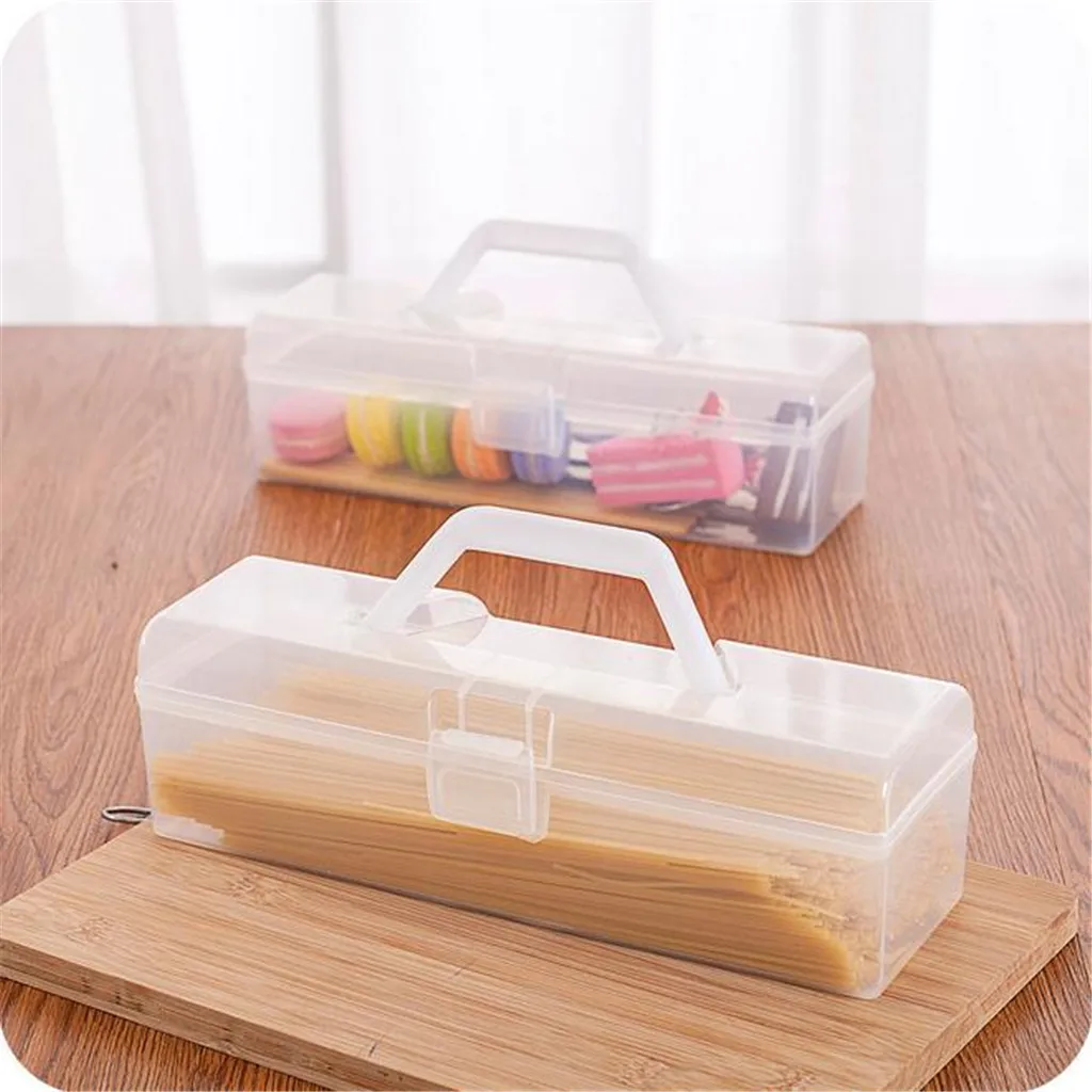 

Transparent Refrigerator Organizer Artifacts Plastic Rectangular Drawer Storage Box Kitchen Rangement Food Container