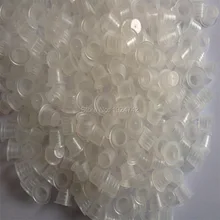 1000pcs Small Size Clear White Tattoo Ink Cups Caps Supply IC-1000#