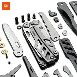 Новый многофункциональный нож XIAOMI HUOHOU 15 функциональный складной нож открывалка для бутылок Отвертка/плоскогубцы Быстрая доставка