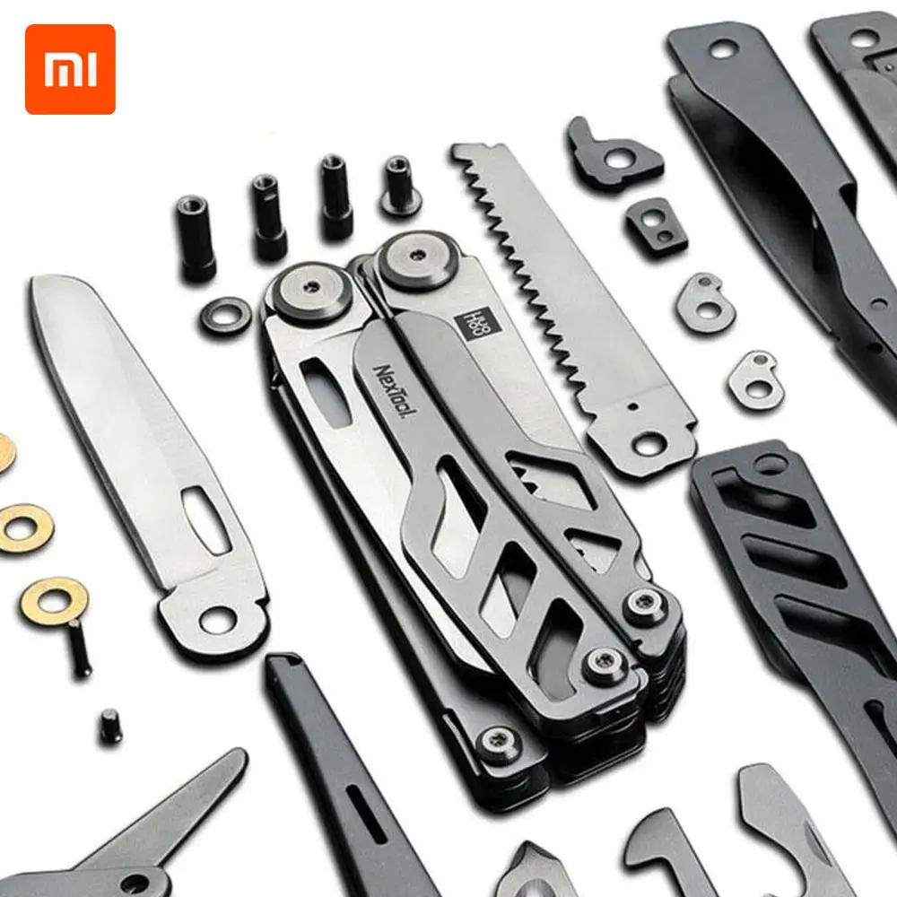 

New XIAOMI HUOHOU Multi-function Knife 15 Functions Folding Knife Bottle Opener Screwdriver / Pliers Fast shiping