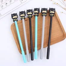 48 шт./упак. 0,38 мм черные чернила мультфильм летучая мышь гелевая ручка для творчества унисекс роллер ручка чернильное перо мальчик канцелярские ручки подарок