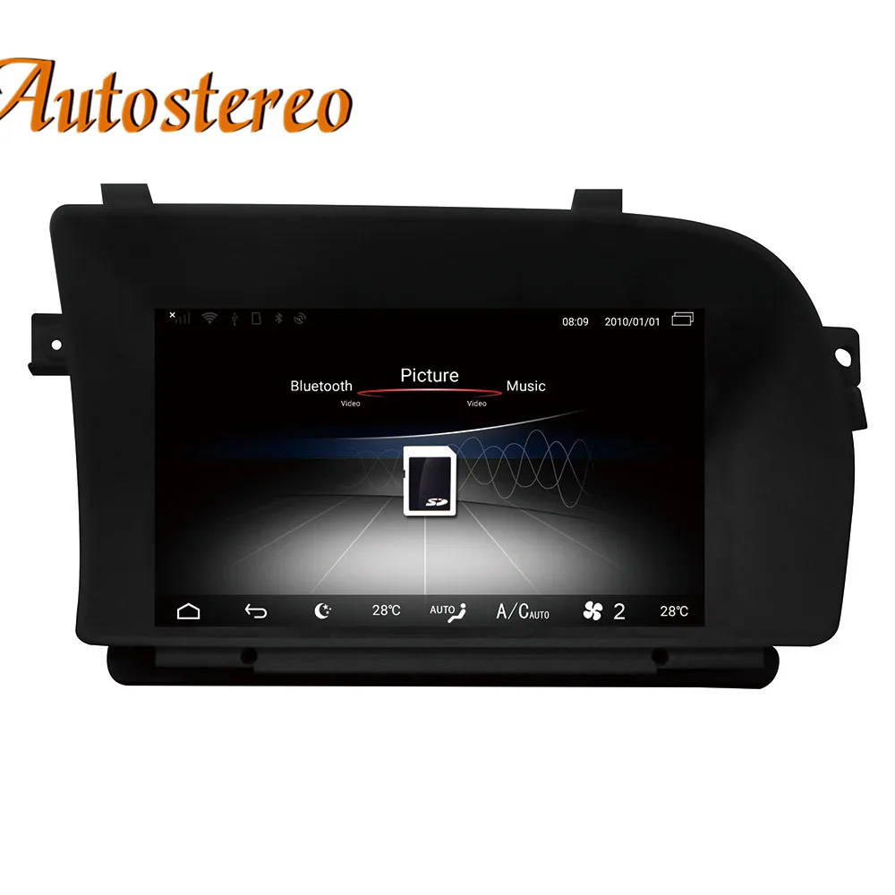 Perfect Android 9 4GB RAM car gps navigation For Mercedes Benz W221 W216 S class head unit No DVD radio tape recorder multimedia player 7