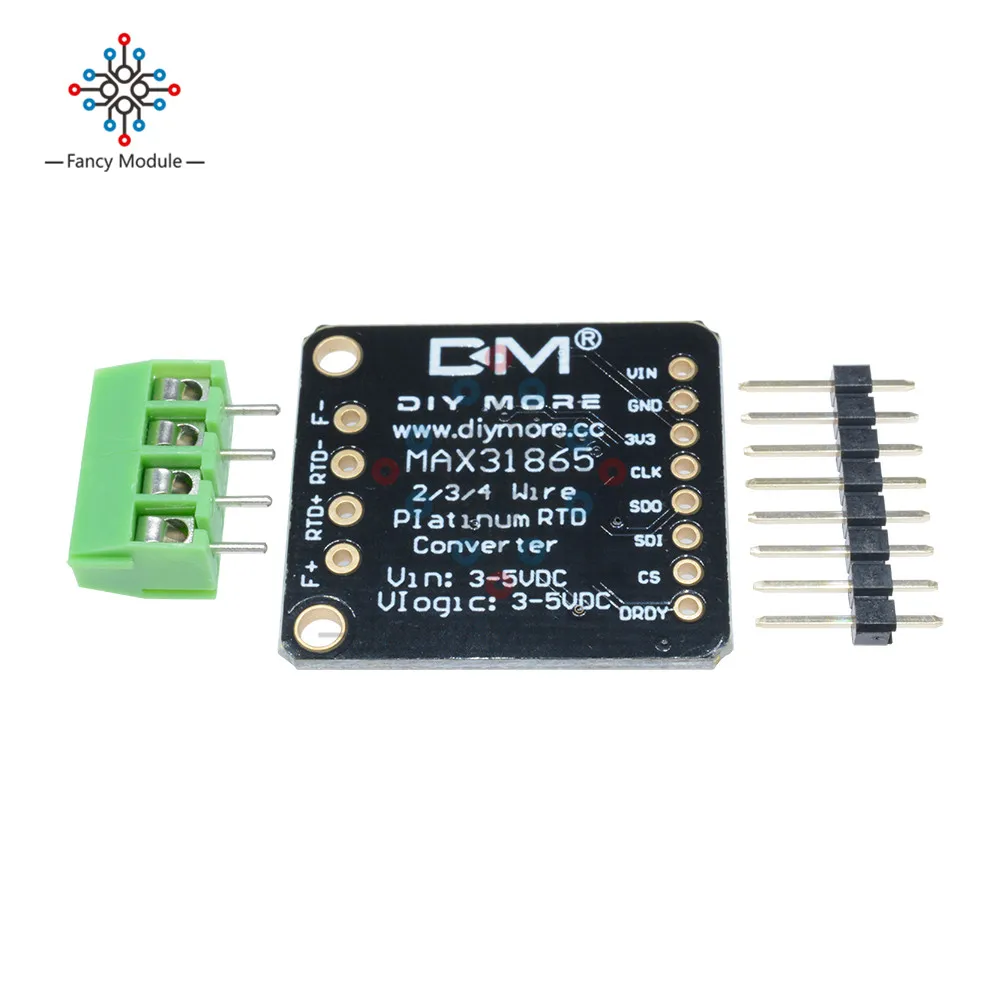 DC 3 5 V MAX31865 SPI PT100/PT1000 RTD to Digital плата преобразователя температуры термопары модуль