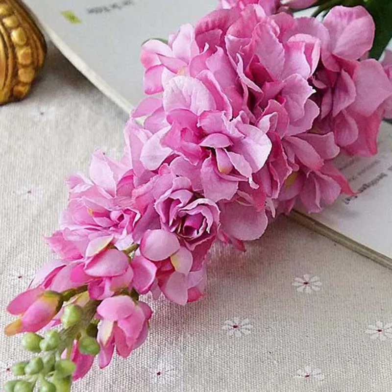 Гиацинт фиолетовый цветок искусственные шелковые цветы для свадьбы, дня рождения, вечеринки, свадебные цветочные украшения для дома, декоративные цветы - Цвет: 5