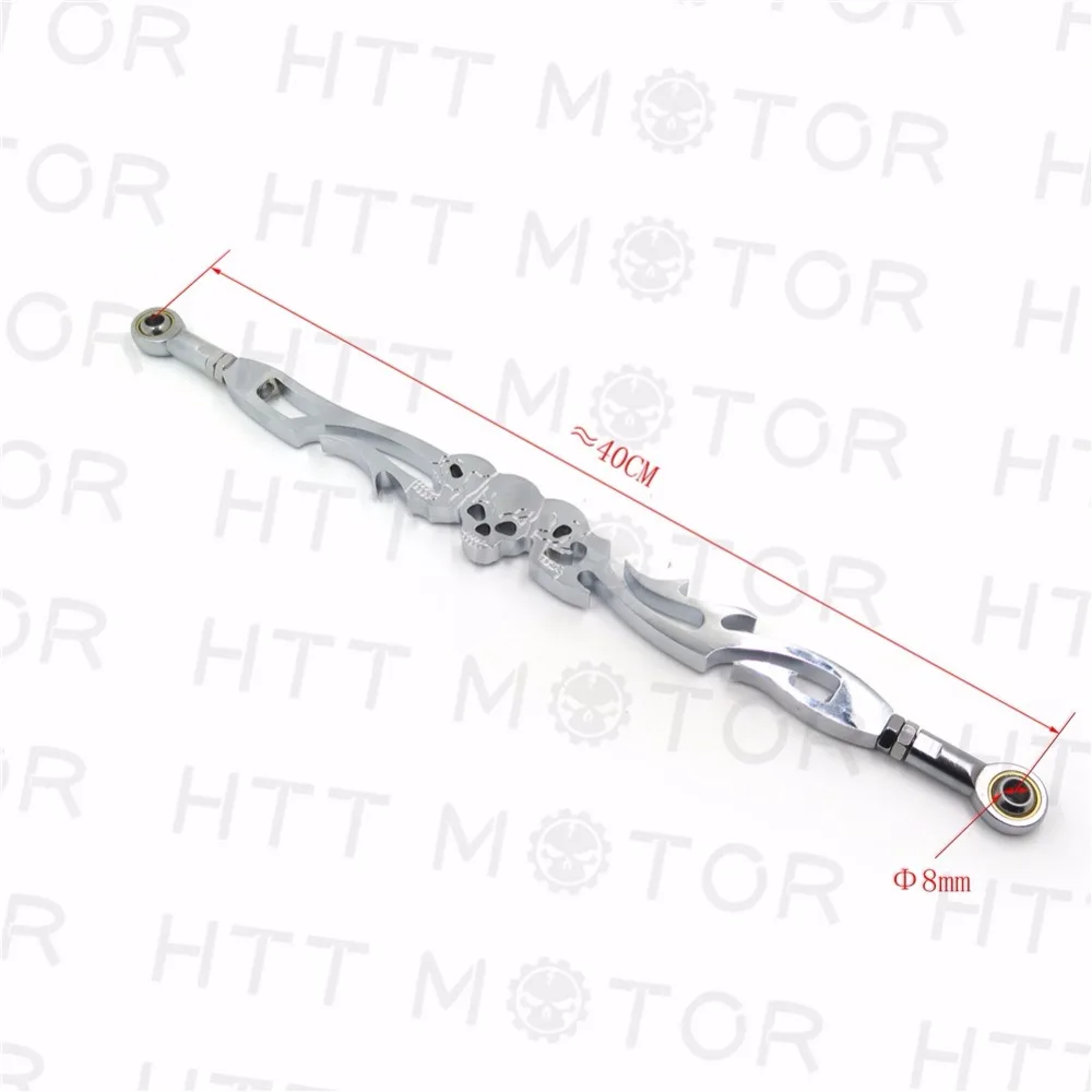 

Aftermarket free shipping motor parts For Motorcycle Harley Softail FXDWG Dyna Wide Glide FLHR FLT CHROME Skull Shift Linkage