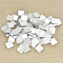 100PCS Specchio di Vetro Mosaico Piccolo Quadrato di Piastrelle Bulk FAI DA TE Rifornimenti del Mestiere Decorazione Opere D'arte Materiali Realizzati A Mano