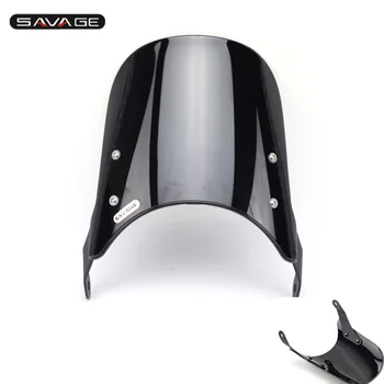 

Windshield For SUZUKI VX800 SV650 GS500E GSF 600/1200 N BANDIT Windscreen Pare-brise Black Motorcycle 7" Round Headlight