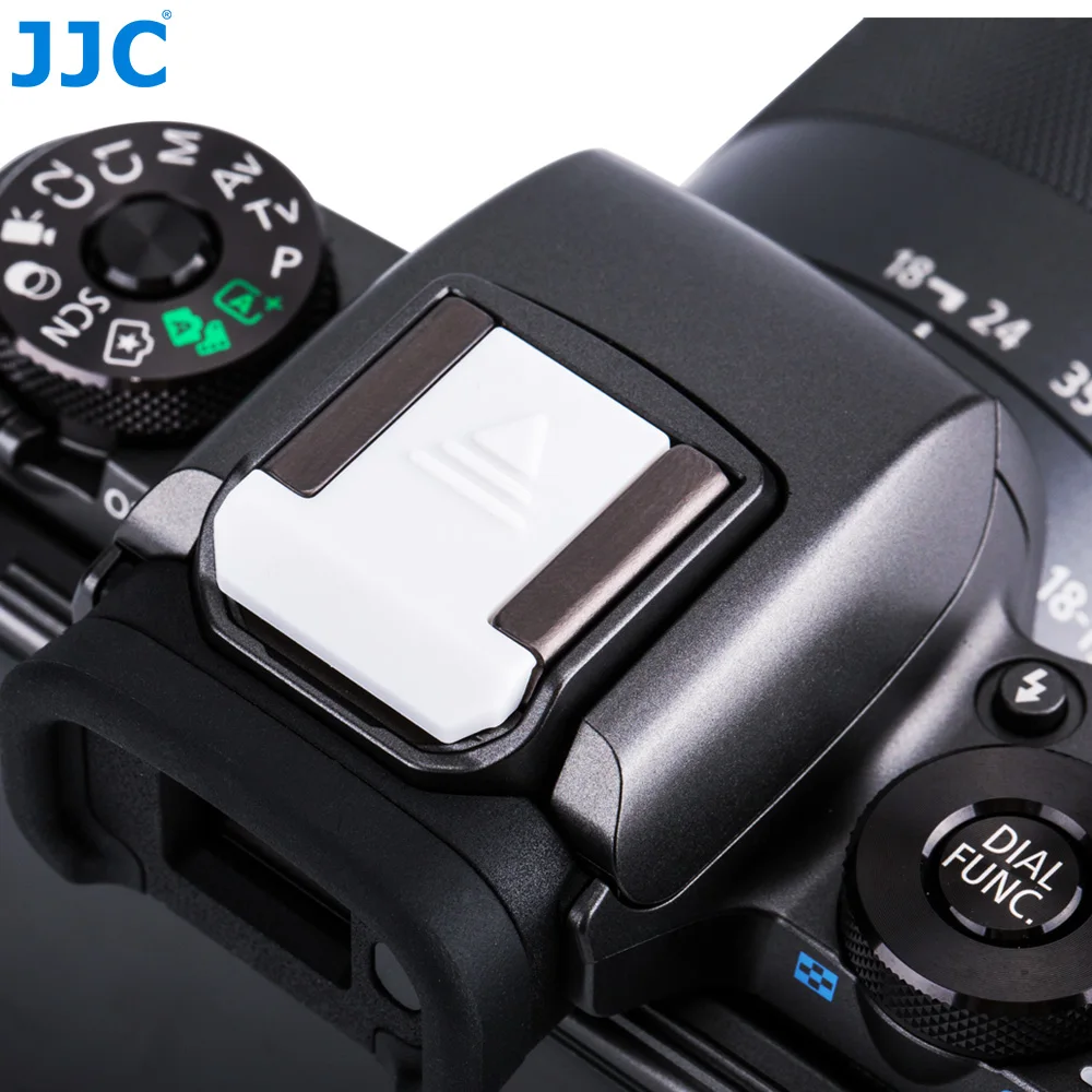 JJC Camera Hot Shoe Cover Black White Protector Cap for Canon