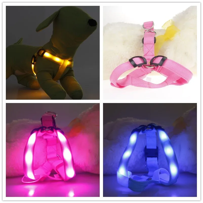 C05 dog harnesses LED light pet belt luminous dog harness for small & medium dogsin Harnesses