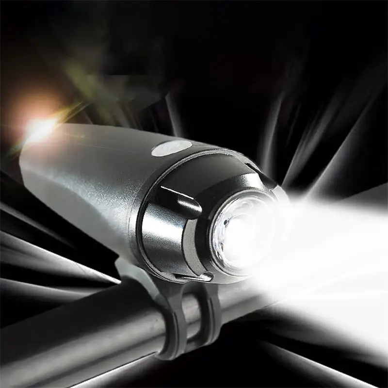 

Bicycle Headlight Warning Light T6 LED MTB Bike Lamp Warterproof USB Charging Headlights Highlighting for Night Riding