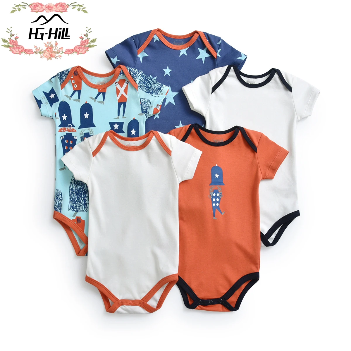 12m Plain Coloured Bodysuit Creeper Popper Vest One Piece Baby Clothes Newborn