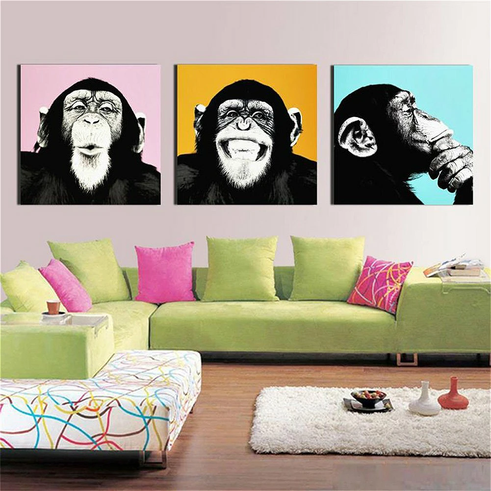 Глобальный обезьяна Картина Wall Art домашний декор животных картина для Гостиная