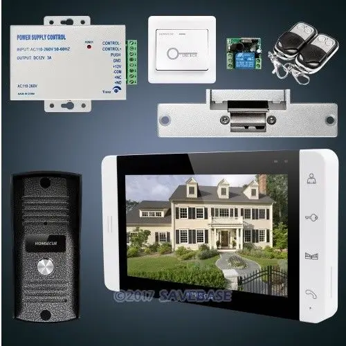 HOMSECUR 7" Wired Video&Audio Smart Doorbell Electric