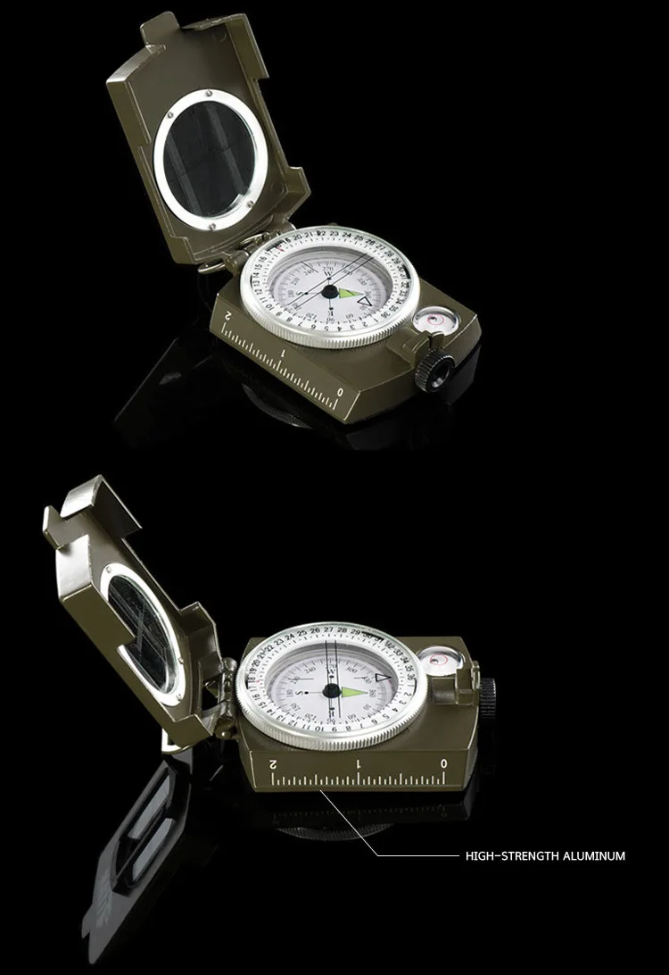 Многофункциональный компас альпинистское снаряжение для кемпинга ночной Светильник складной портативный Северный палец