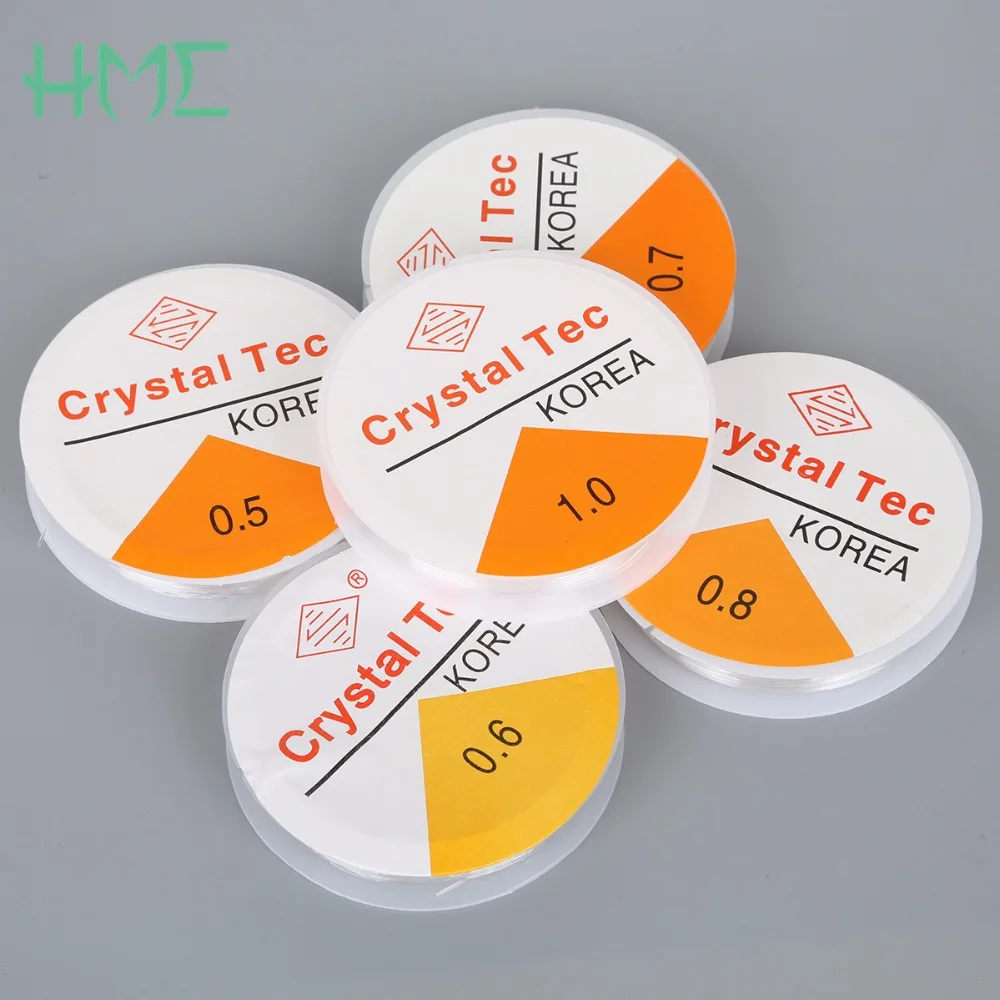 

Hot sale (15-5)Meter/roll Dia.(0.5/0.6/0.70.8/1mm) Crystal Elastic Beading Cord String Thread for DIY Necklace Bracelet