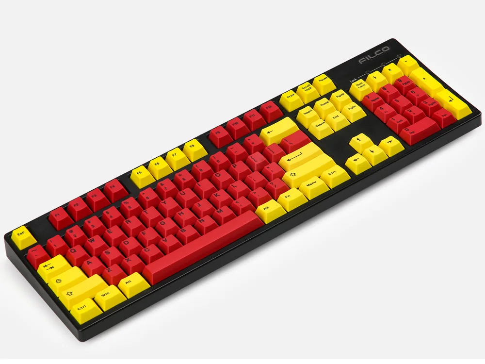 Желтые и красные брелки Вишневый профиль краситель-подложка PBT 123 клавиши для вишневой механической клавиатуры подходят GK64 TADA68