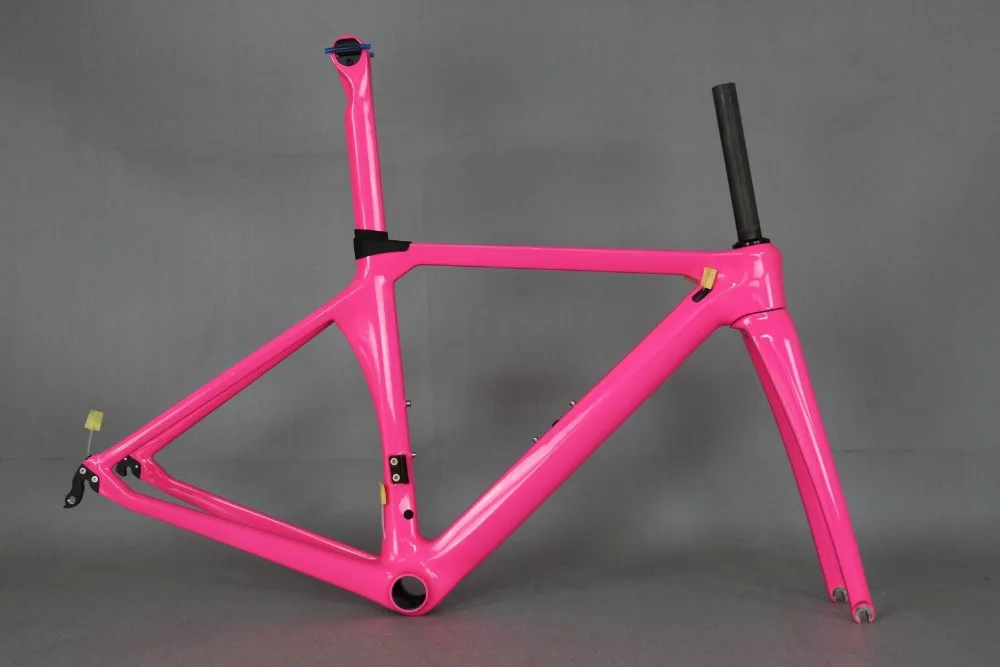 Cheap custom paint  road bicycle carbon frame . aero bike frame oem factory directly sale , lady bike frame 1