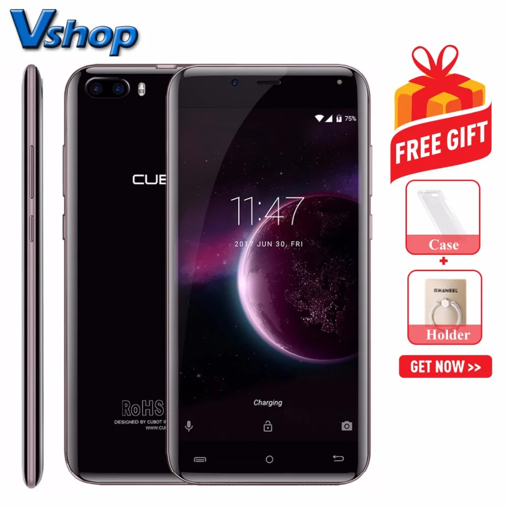 

Original CUBOT MAGIC 4G Mobile Phones Android 7.0 3GB RAM 16GB ROM Quad Core Smartphone Dual Back Cameras 5.0 inch Cell Phone