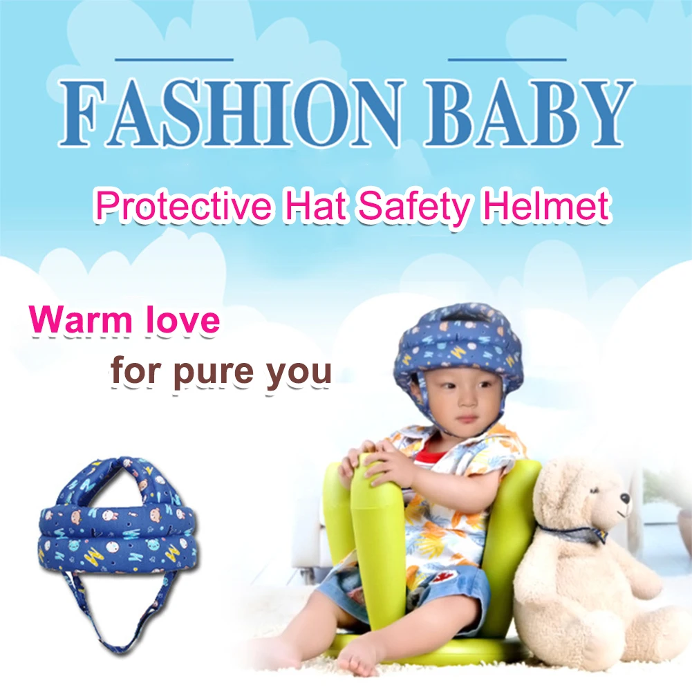 Волшебная наклейка на липучке для малышей, защитная Кепка на голову для детей ясельного возраста, безопасная Кепка для обучения ходьбе, детский шлем для предотвращения столкновений