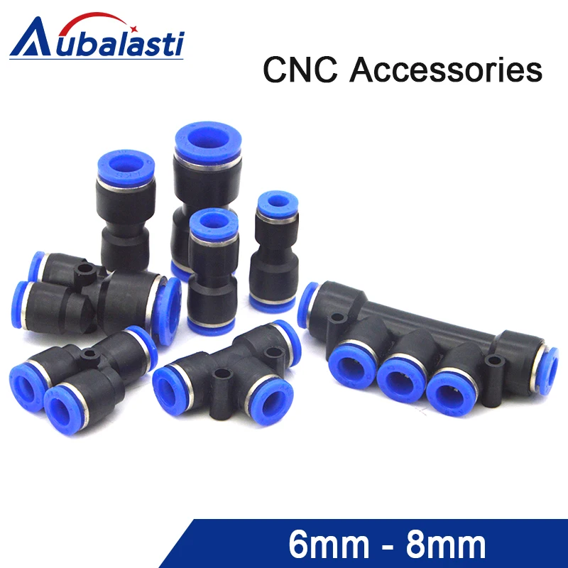 

Engraving machine water pump through the cooler 3 through the five-way water pipe quick connect plug water pipe splitter fitting