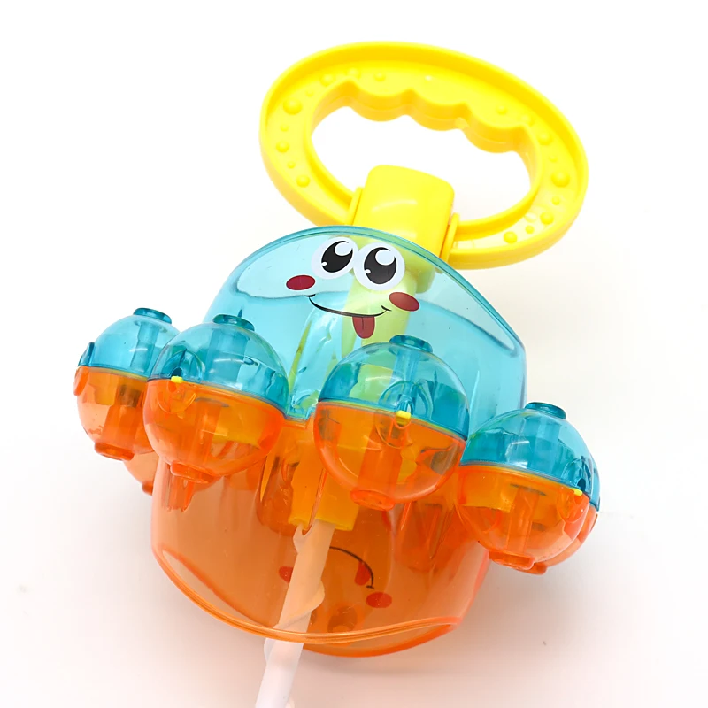 Happy monkey детские игрушки для ванной новые пластиковые Мультяшные милые вращающиеся лейки детские игрушки для душа подарок для детей день рождения