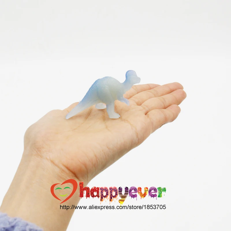 Mini Jurassic Noctilucent Dinosaur Toys 32Pcs 2inch Kids Dinosaur Party Favor Decoration Pinata Filler Boys Birthday Goody Bag