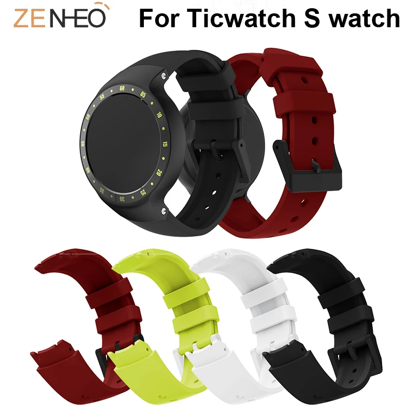 Женский модный ремешок для часов Ticwatch S сменные простые спортивные ремешки